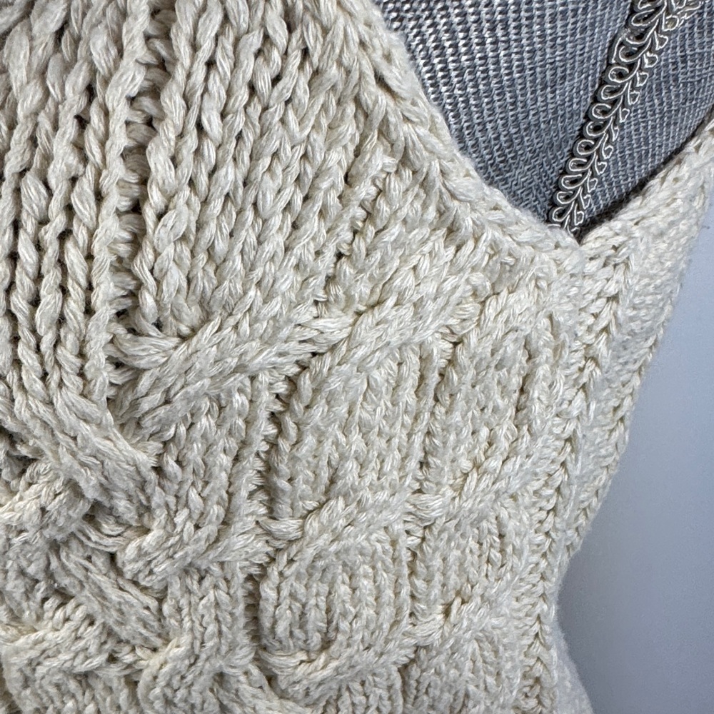 Anthropologie Cream Knit/Layered Top - Picture 13 of 16